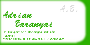 adrian baranyai business card