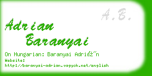 adrian baranyai business card